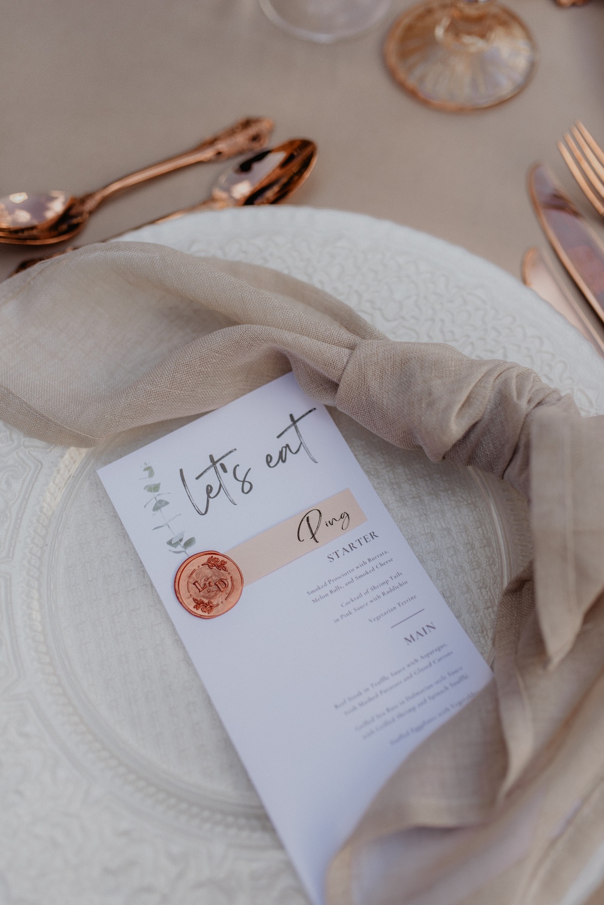 wedding menu ideas