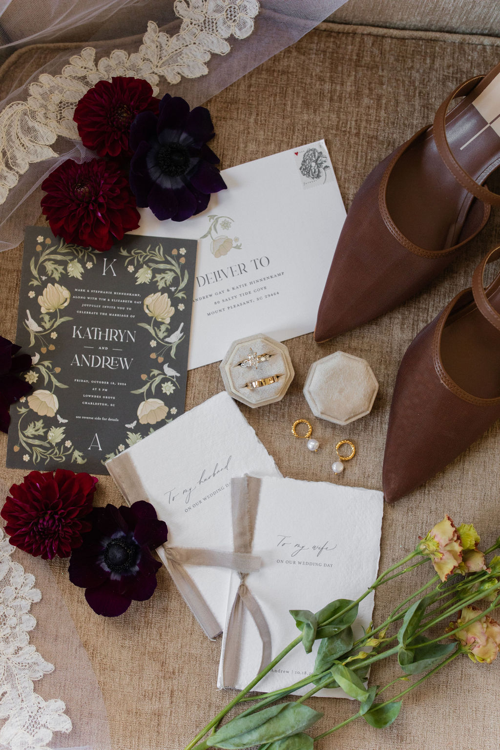 brown bridal shoes