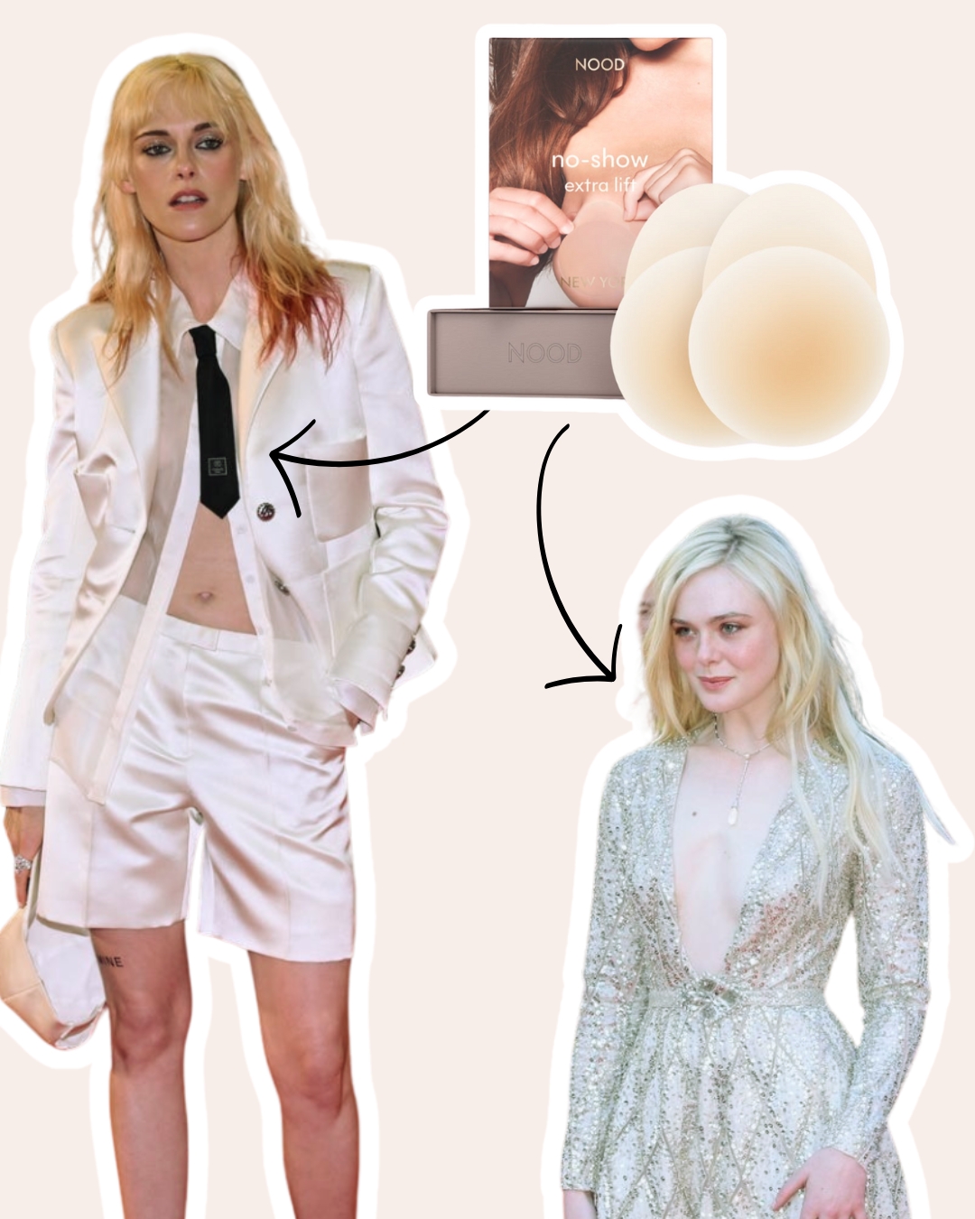 plunging neckline support by nood