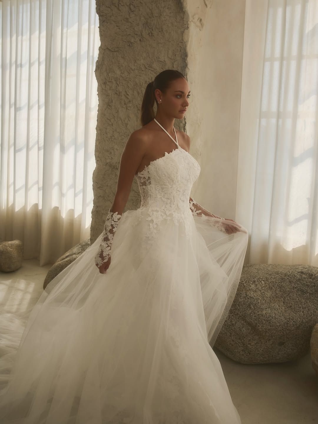halter gown by casablanca bridal