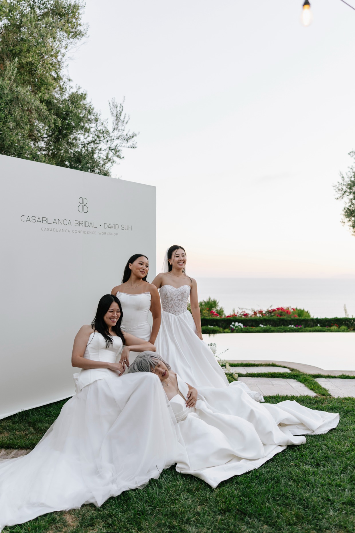 casablanca bridal teaches brides how to pose with confidence