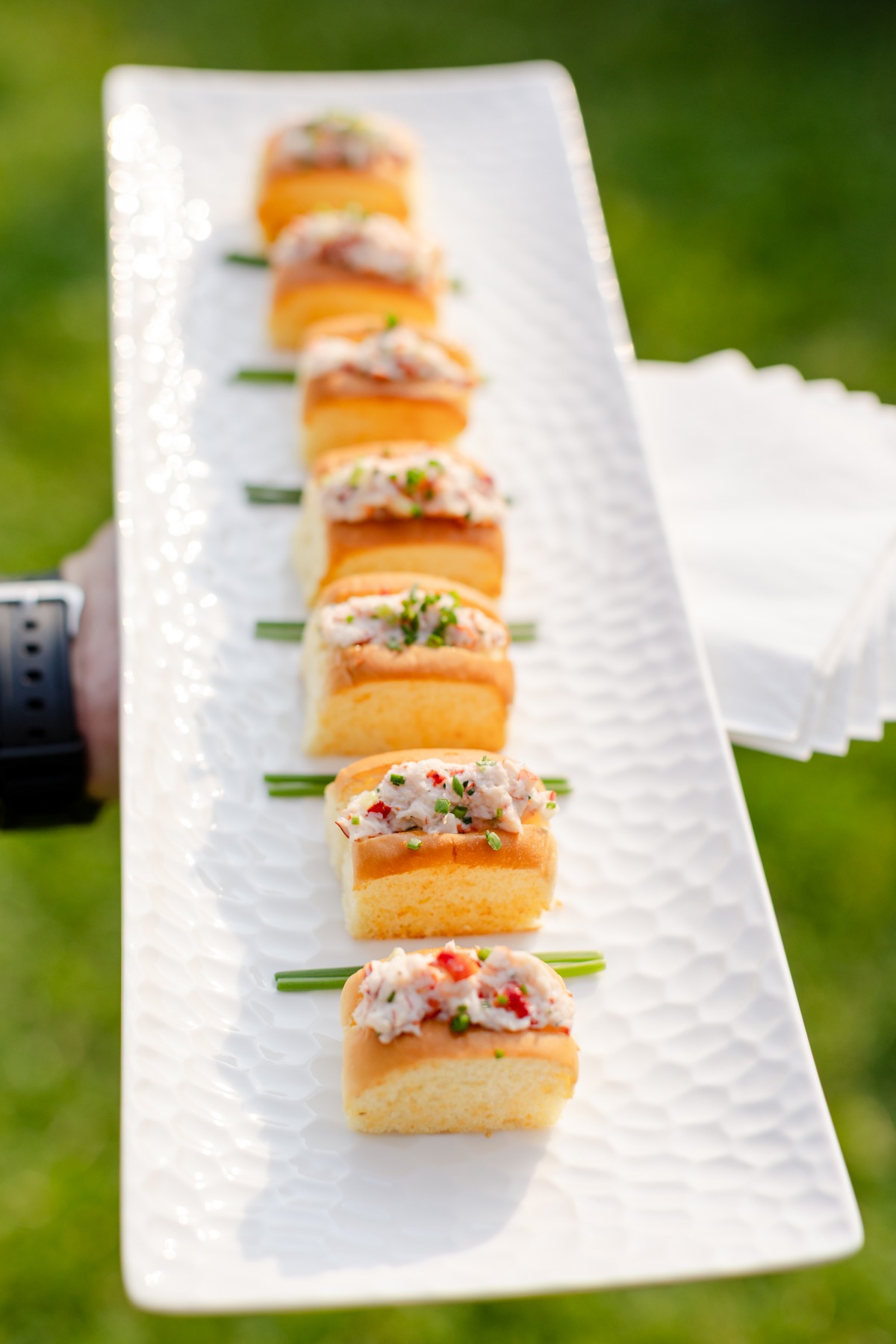 lobster roll passed appetizer ideas for wedding