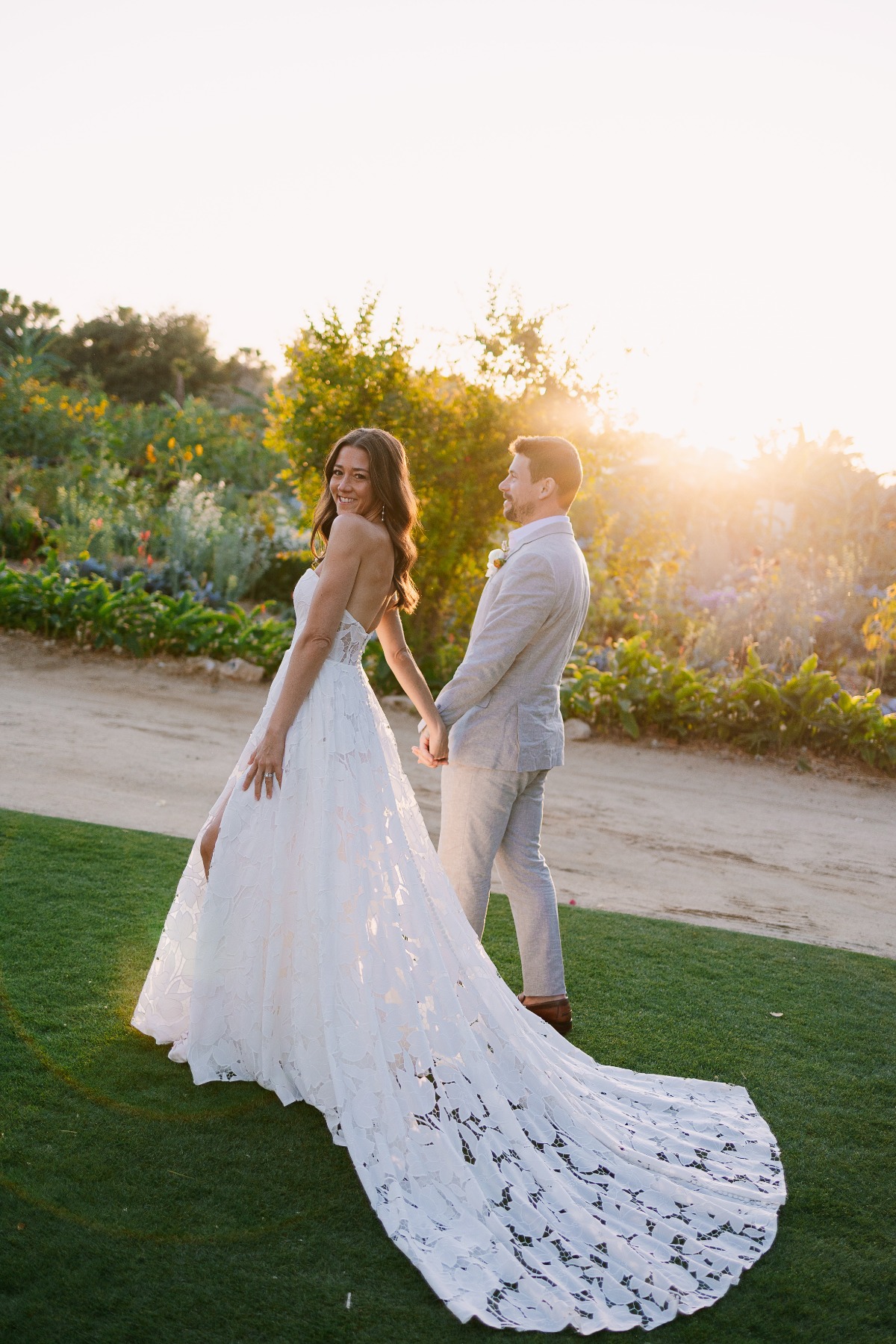 cotton lace wedding dress