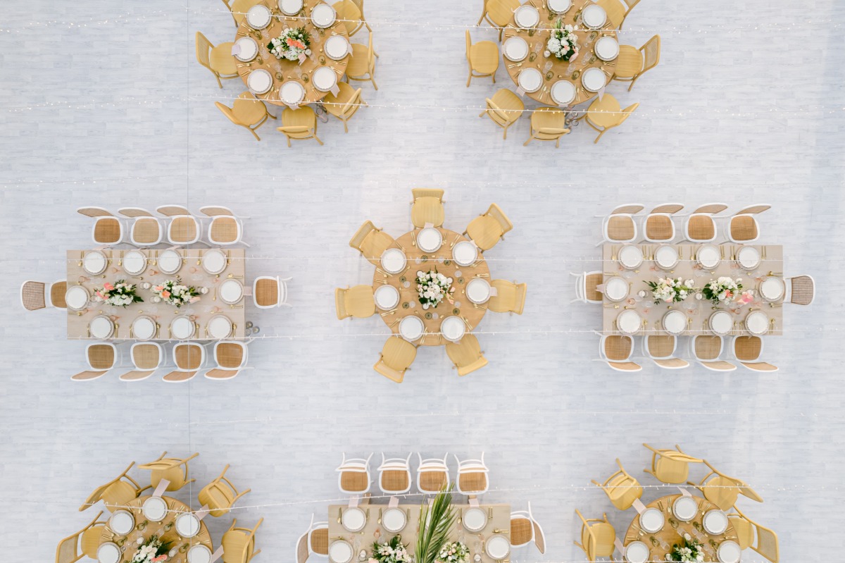 rectangular and round tables