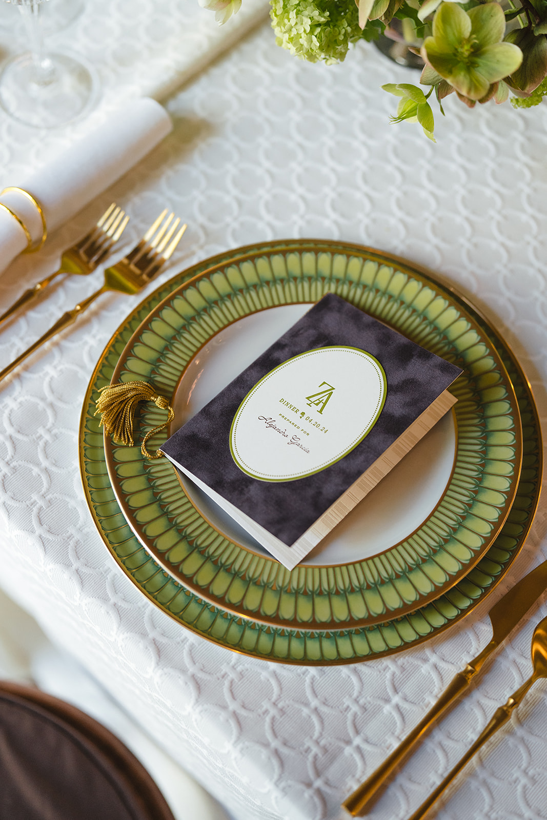 custom wedding menus