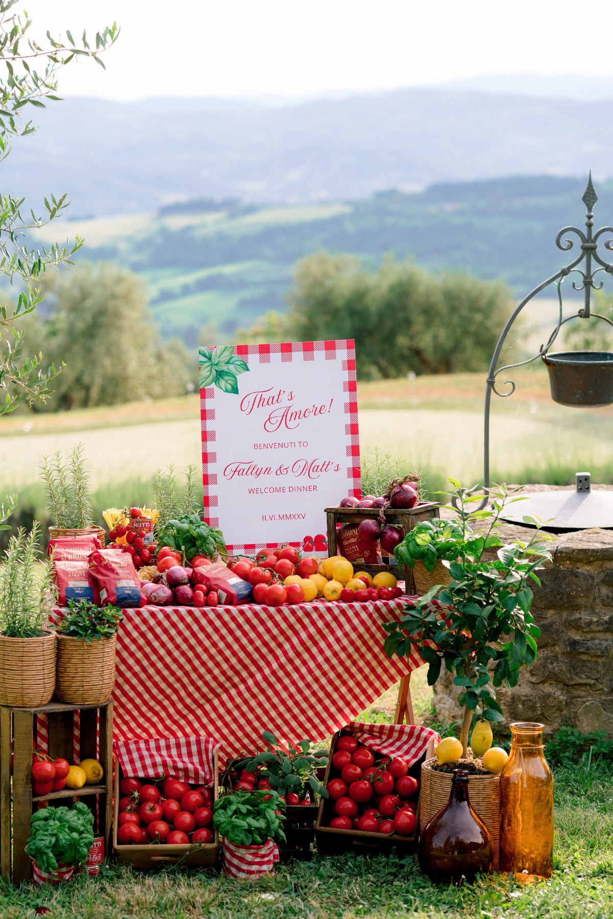 pizza wedding welcome party
