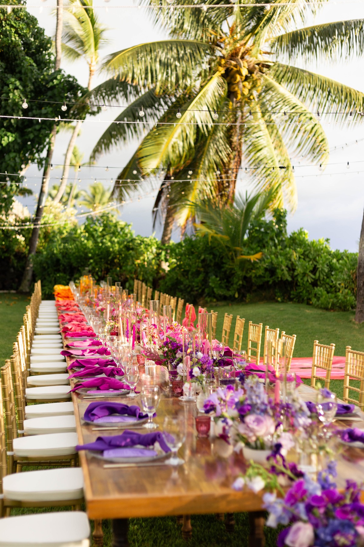ombre wedding table ideas