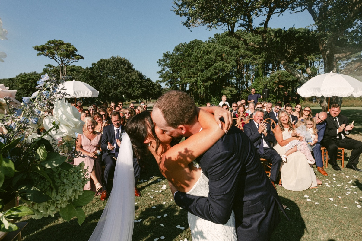 pastel wedding ceremony