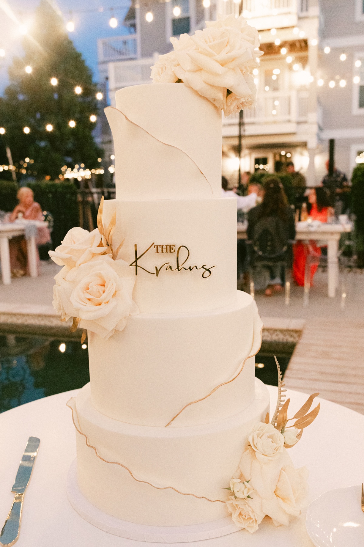 wedding cake with new last name