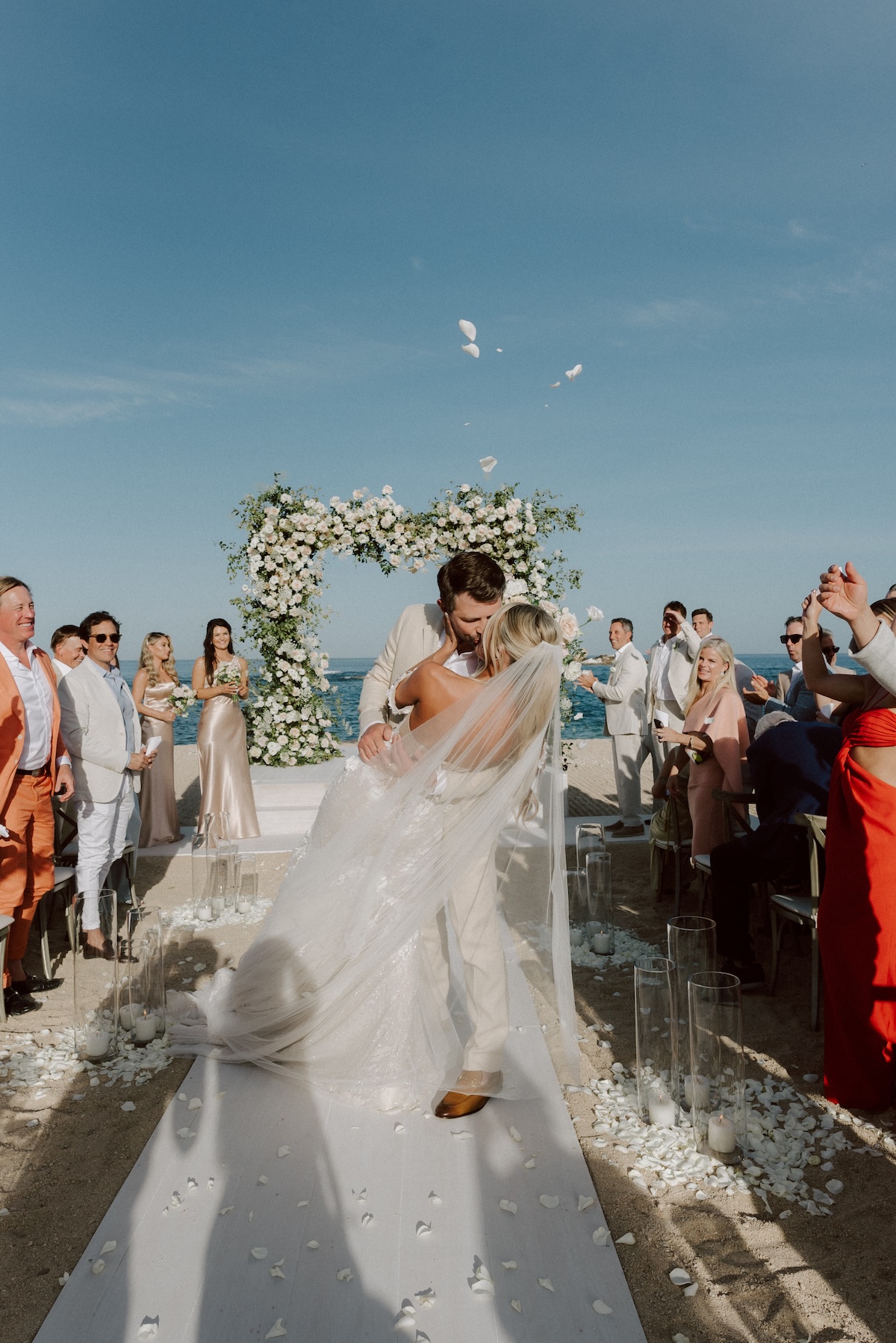 aisle for beach wedding