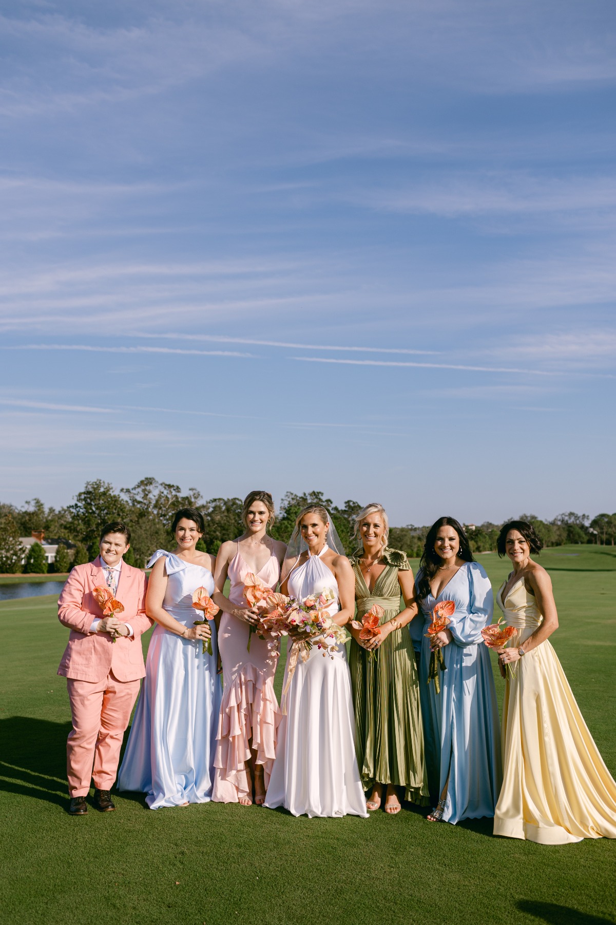 pastel bridesmaid looks