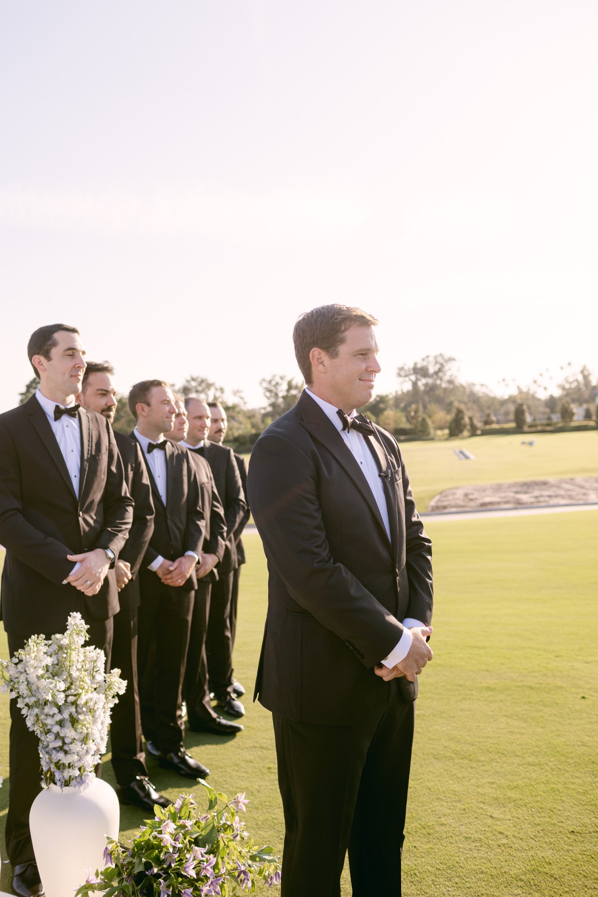 black tie golf course wedding