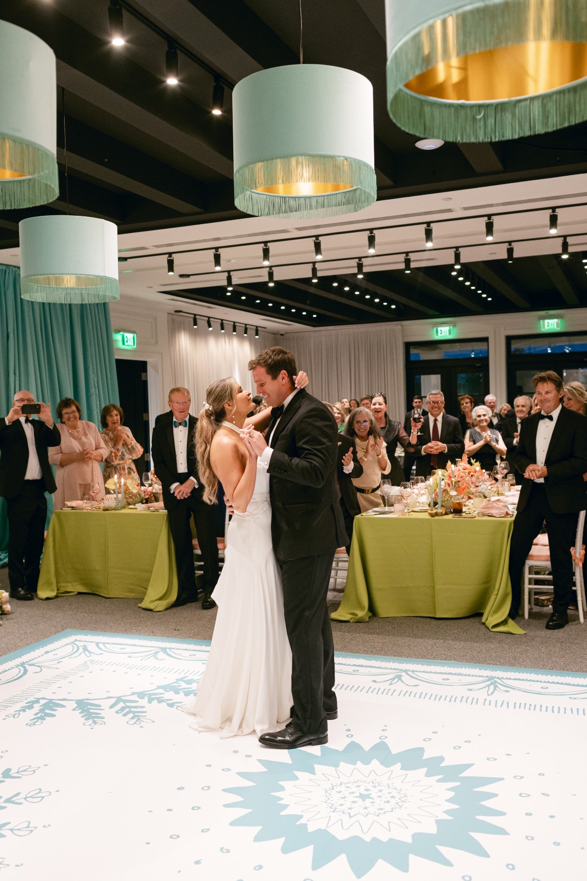custom dance floor for wedding