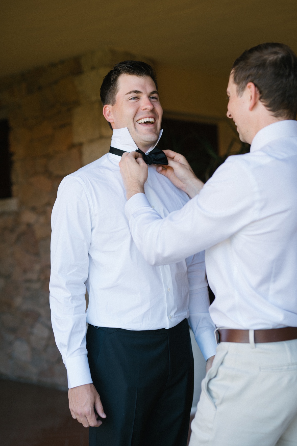 groom getting ready