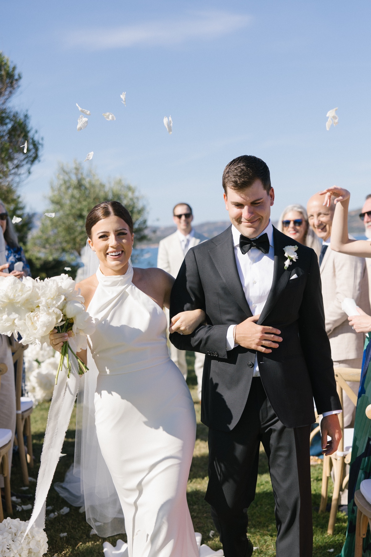 petal toss for wedding ceremony