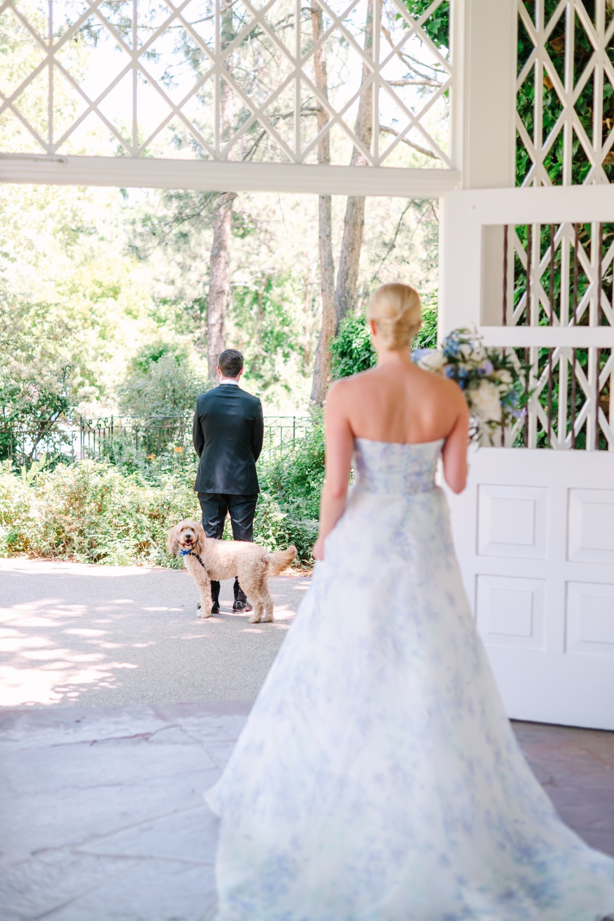 non-white wedding dress
