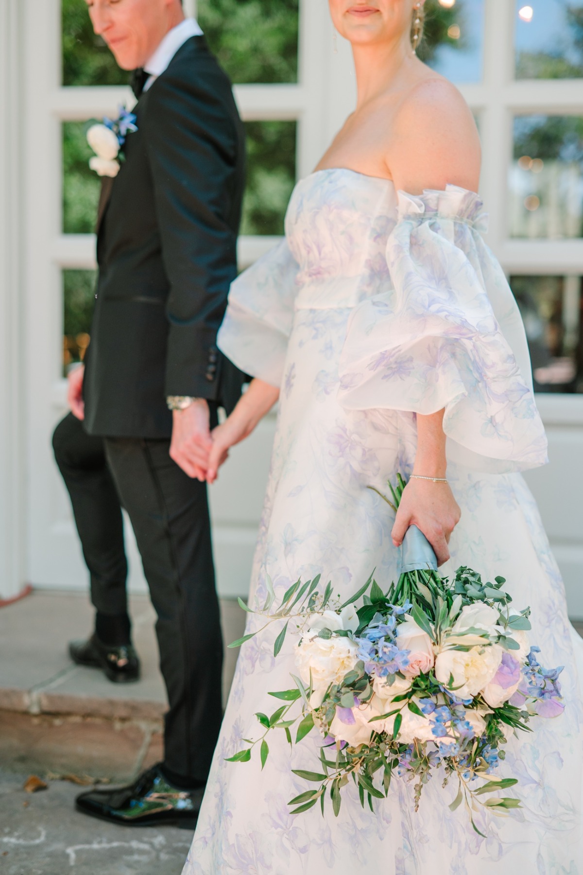 blue and purple bouquet