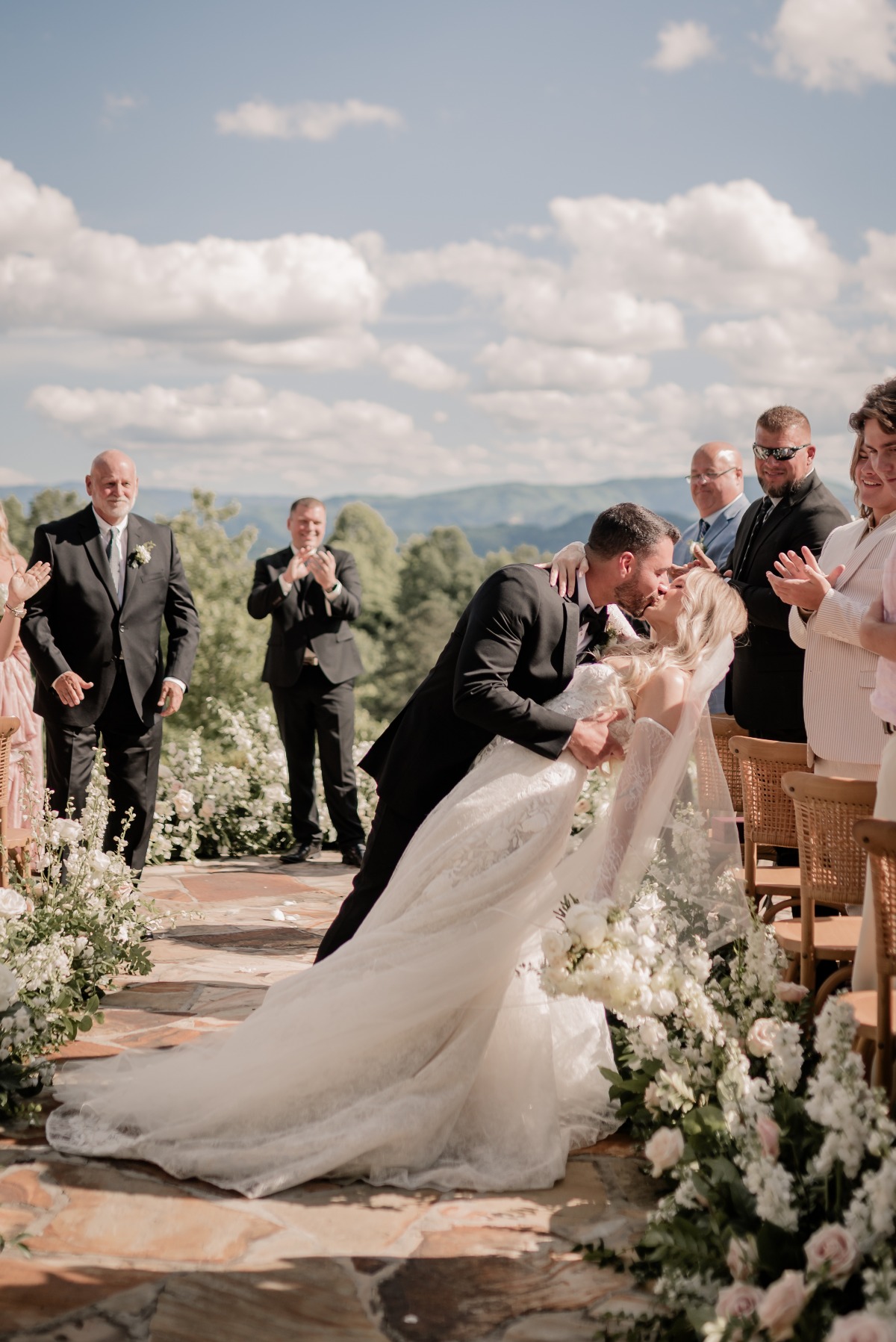 outdoor wedding in smoky mountains