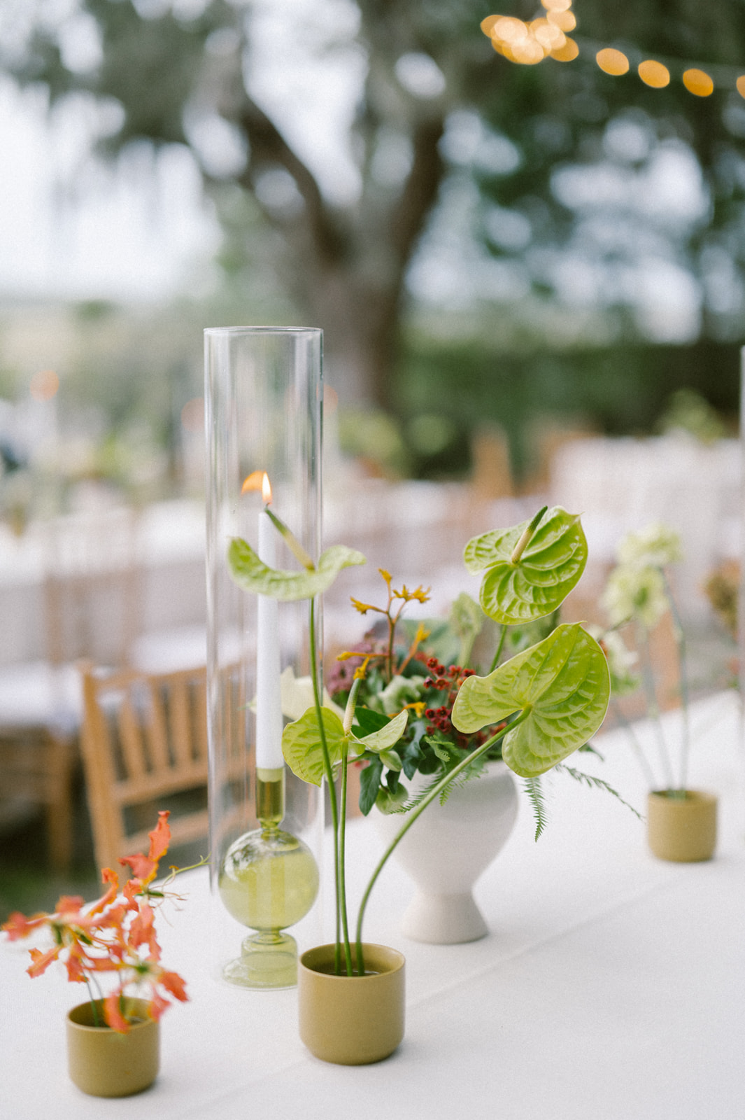 small vase centerpieces