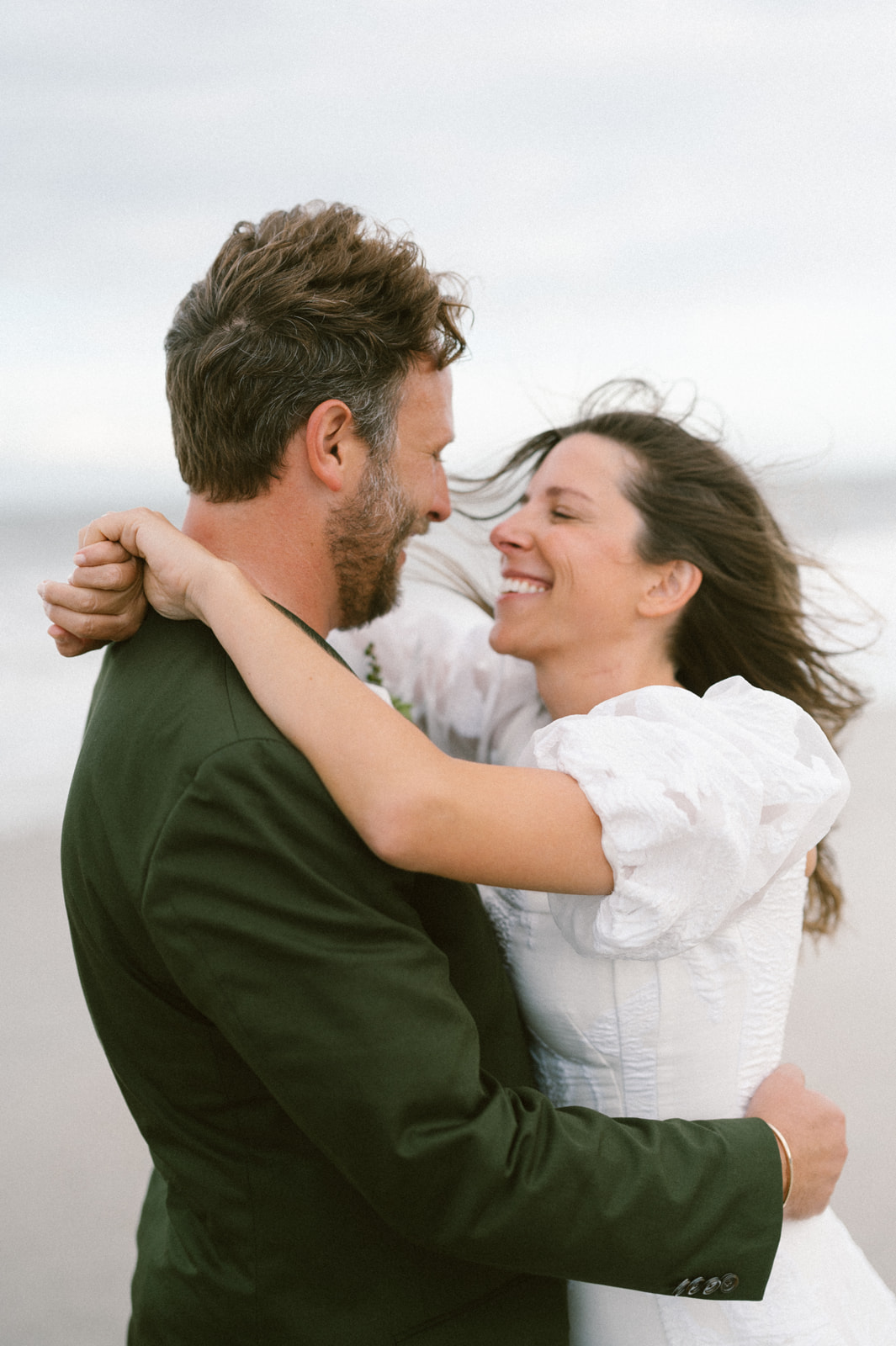beach wedding portraits