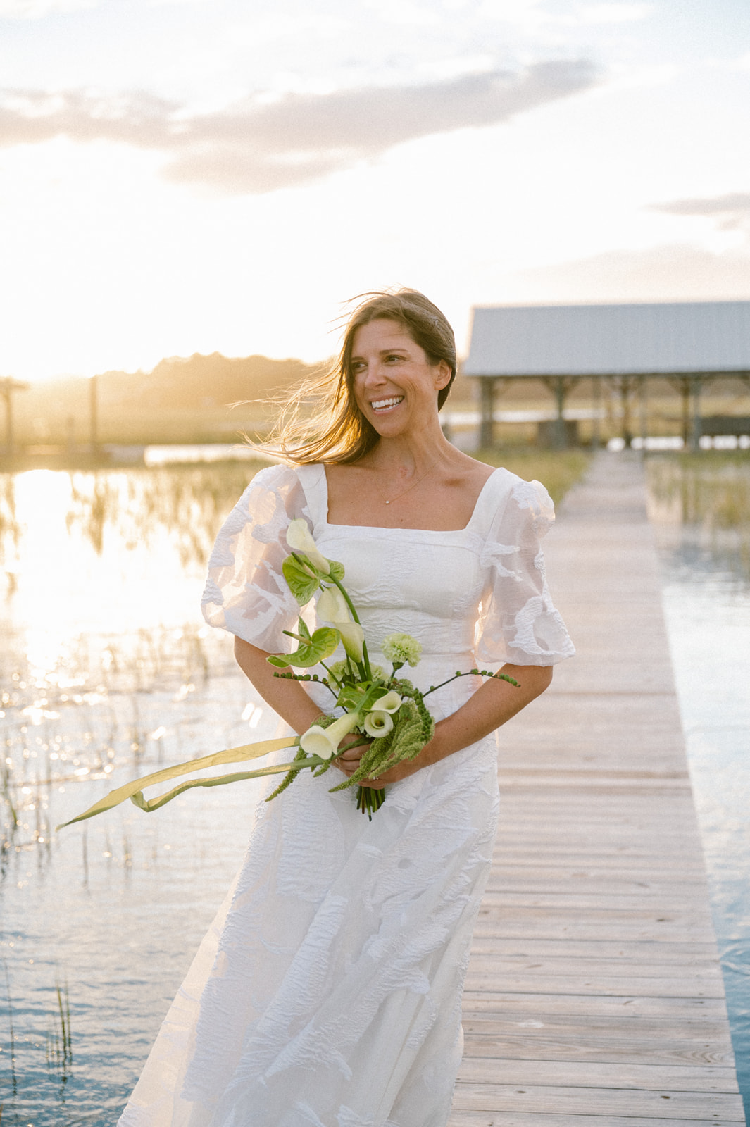 whimsical green bouquet