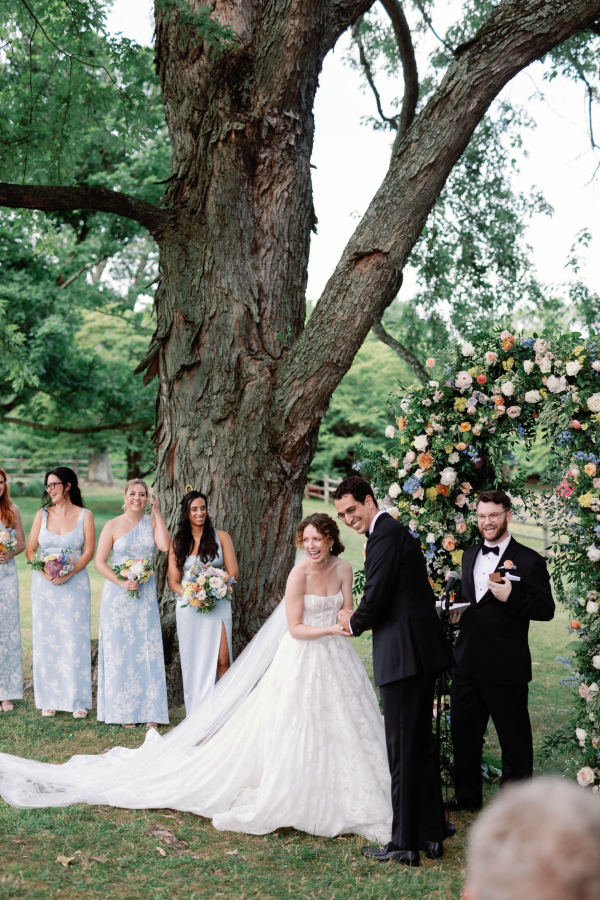 garden wedding ceremony in pennsylvania
