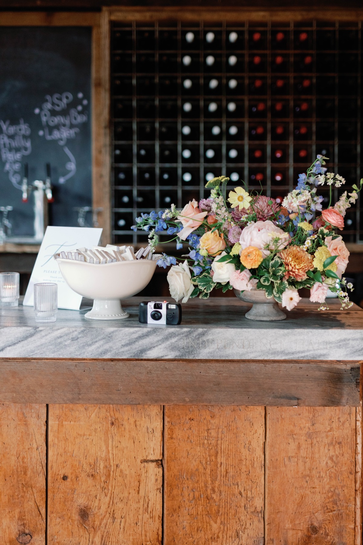 bar floral arrangement ideas