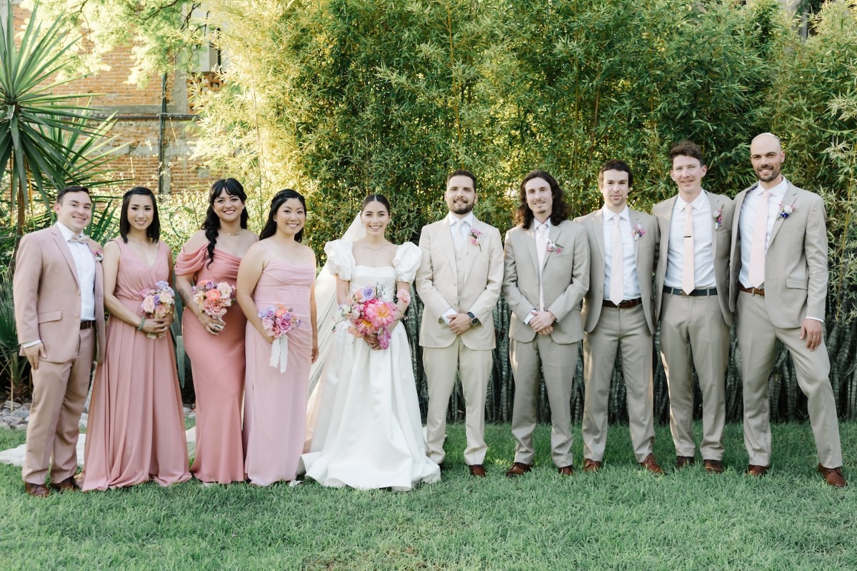 pink bridesmaid dresses