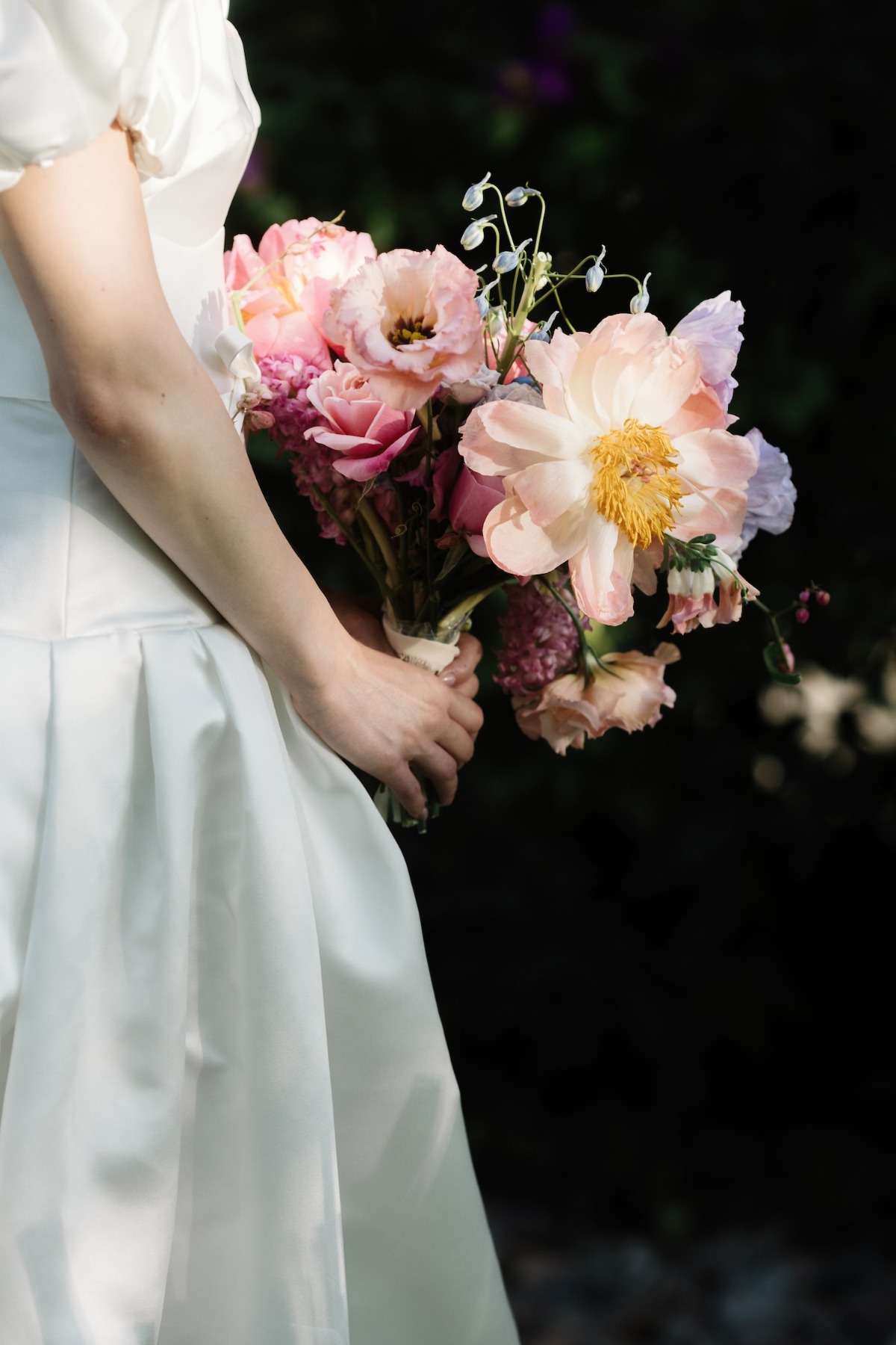 giant peony wedding bouquet