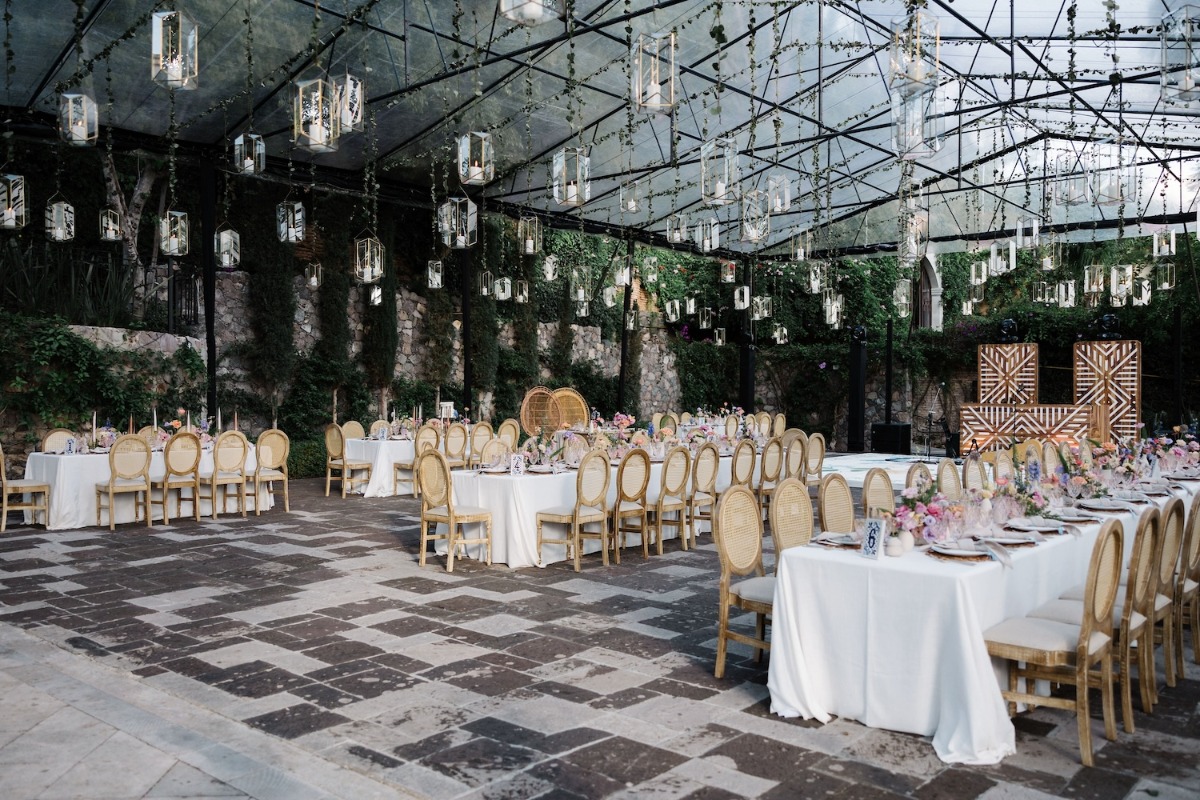 greenhouse wedding reception ideas