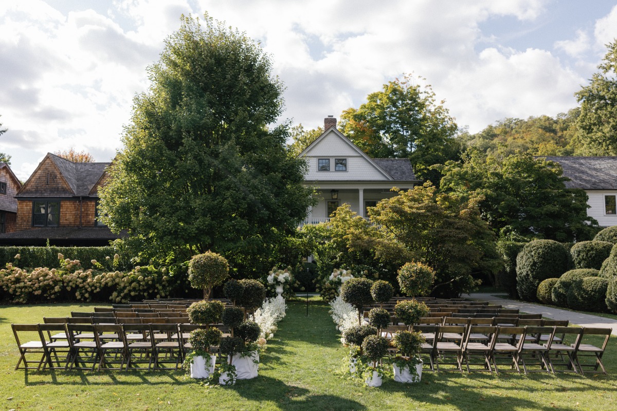 organic backyard wedding