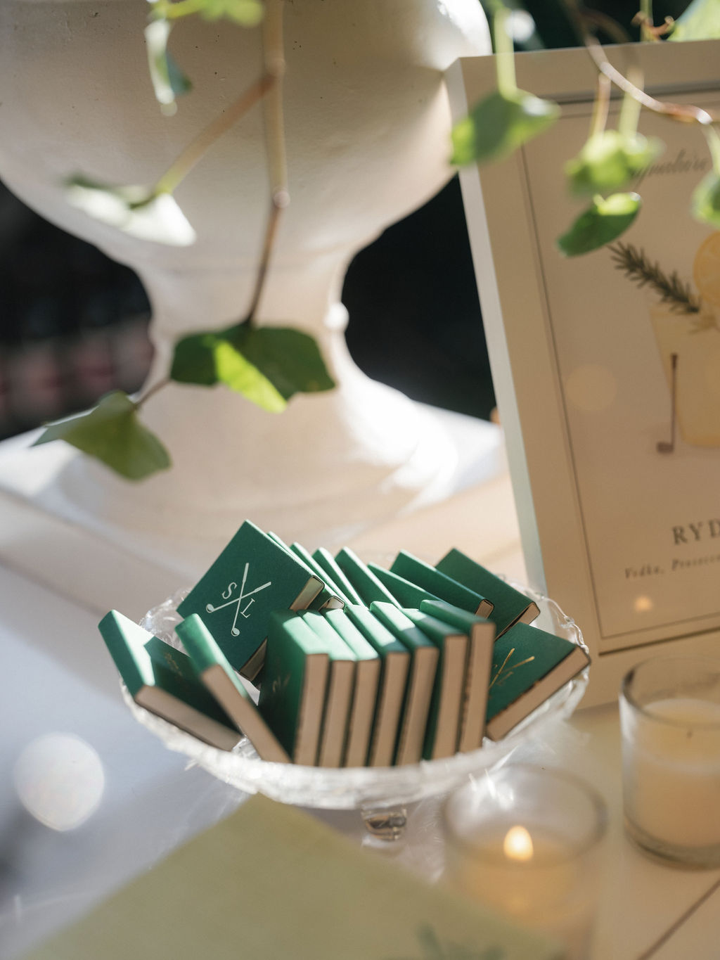 custom golf-inspired matchbooks