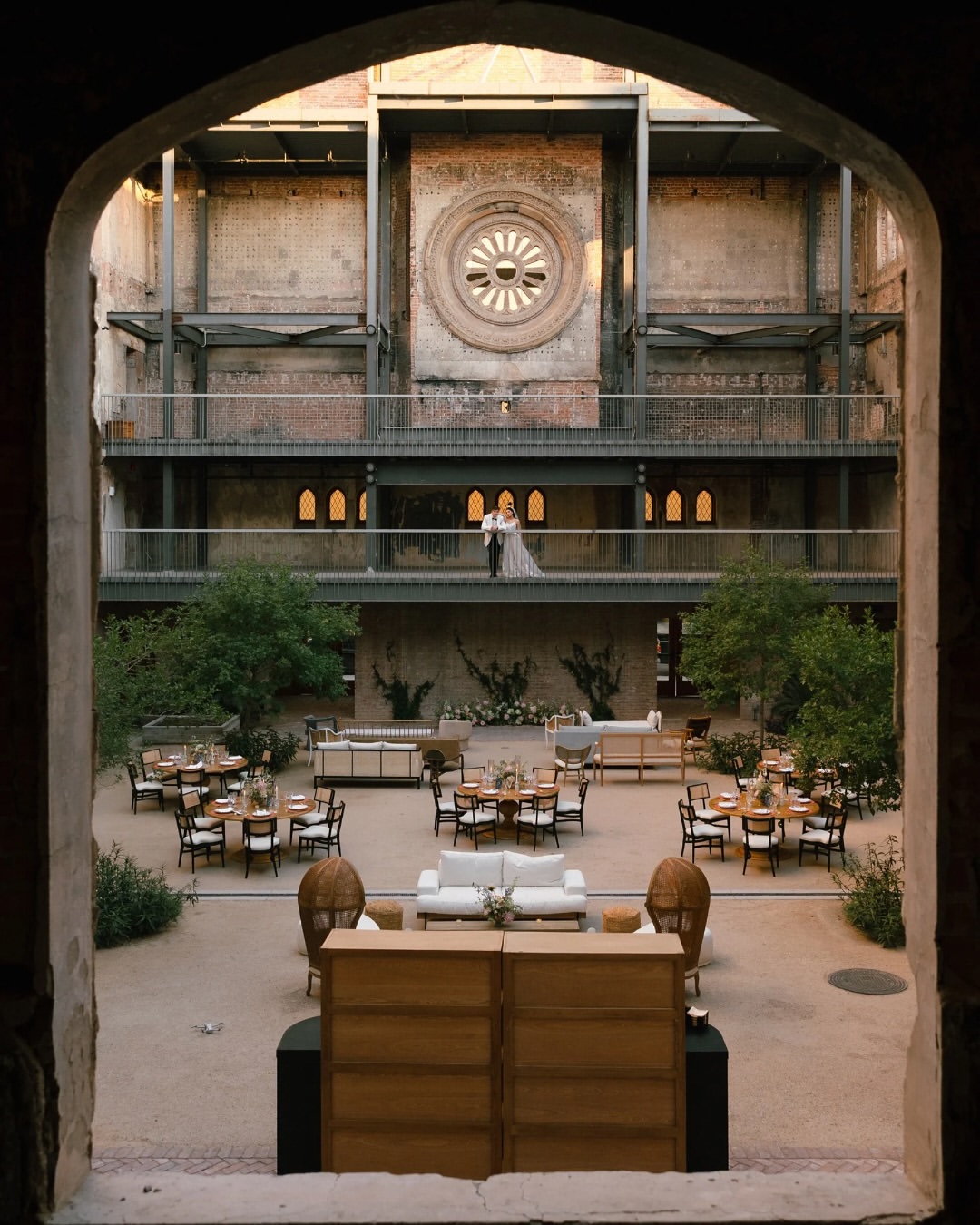 historic courtyard wedding venue