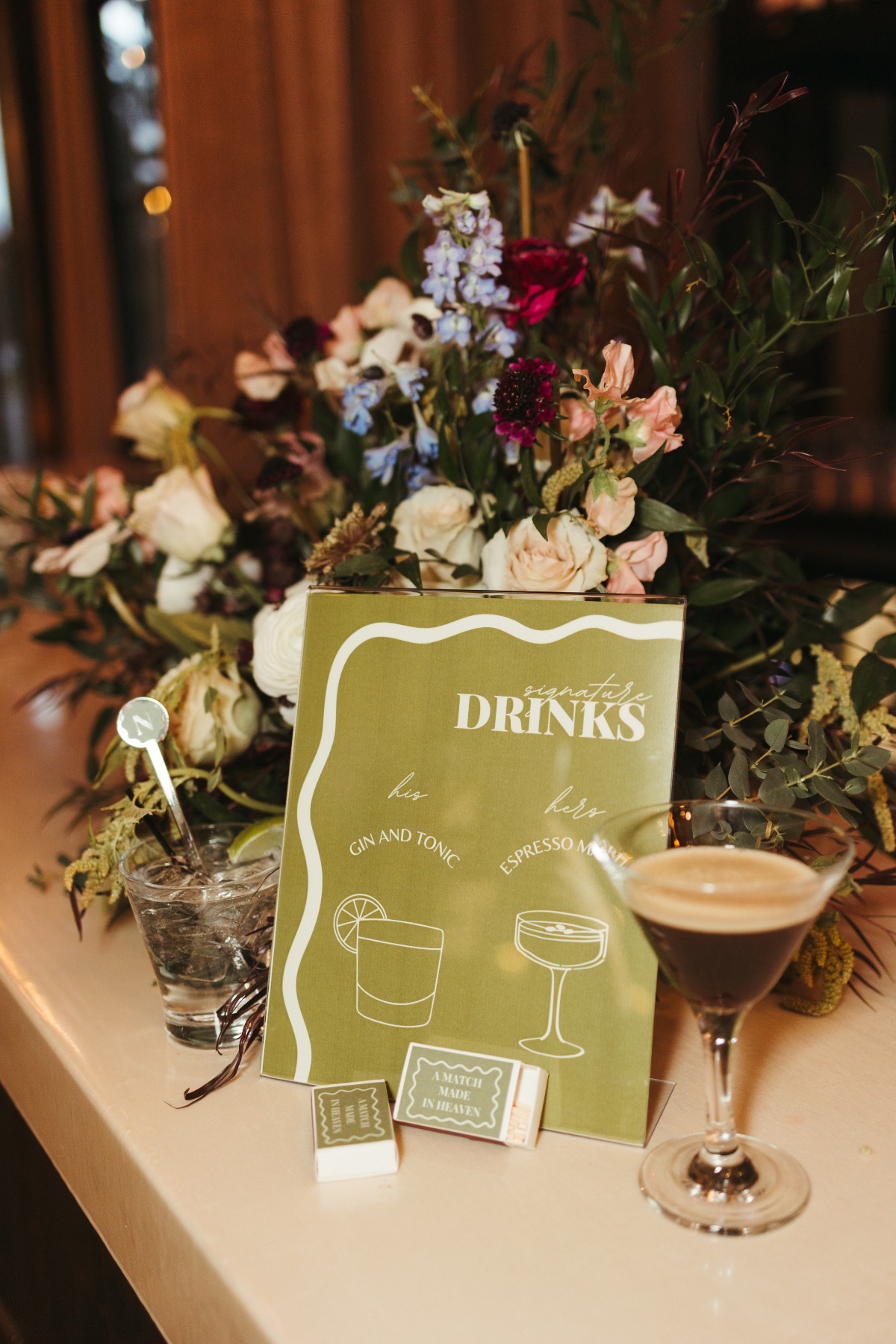 diy wedding bar sign ideas