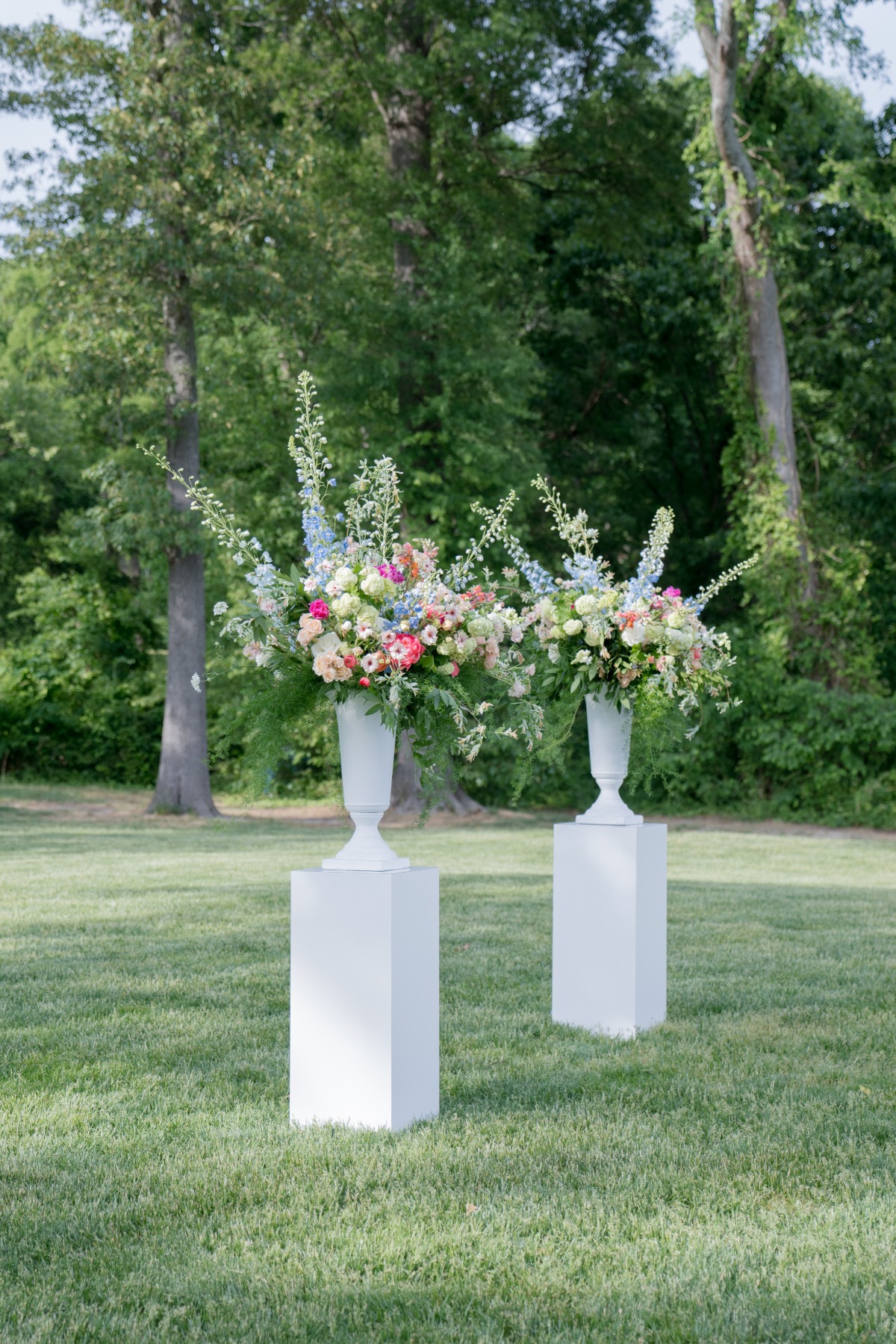 pink and blue wedding ideas