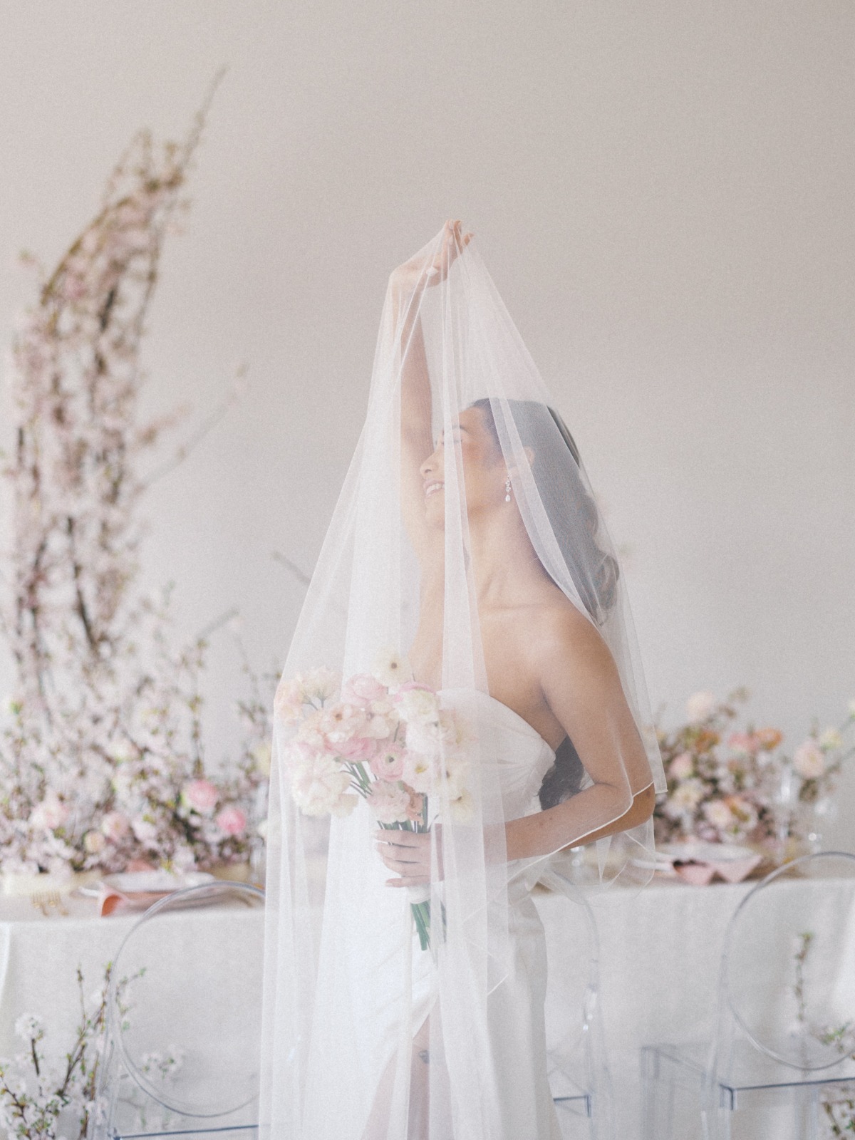 romantic bridal look