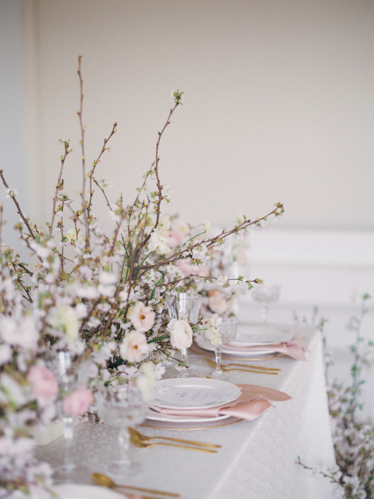 cherry blossom wedding centerpieces