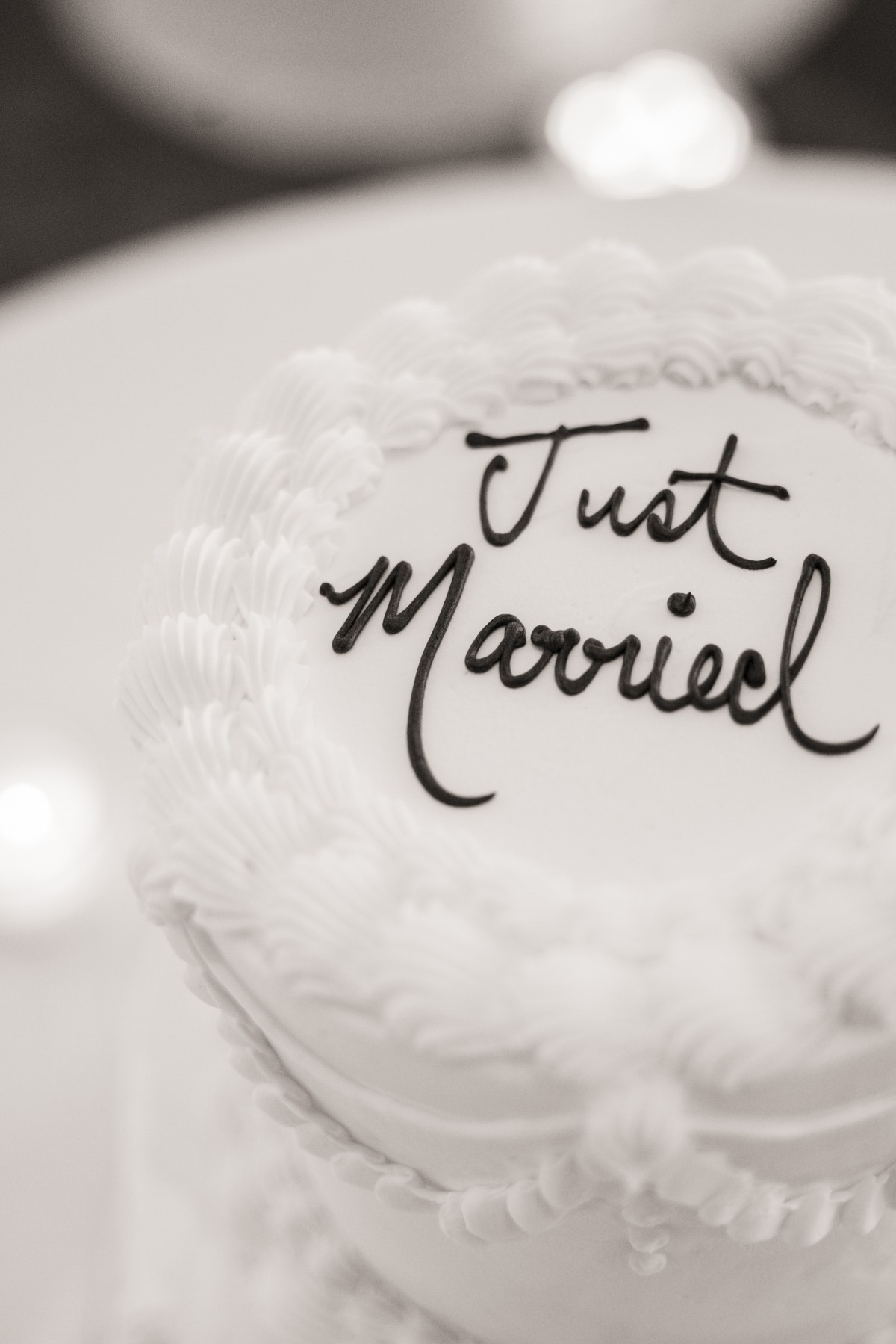 just married wedding cake ideas