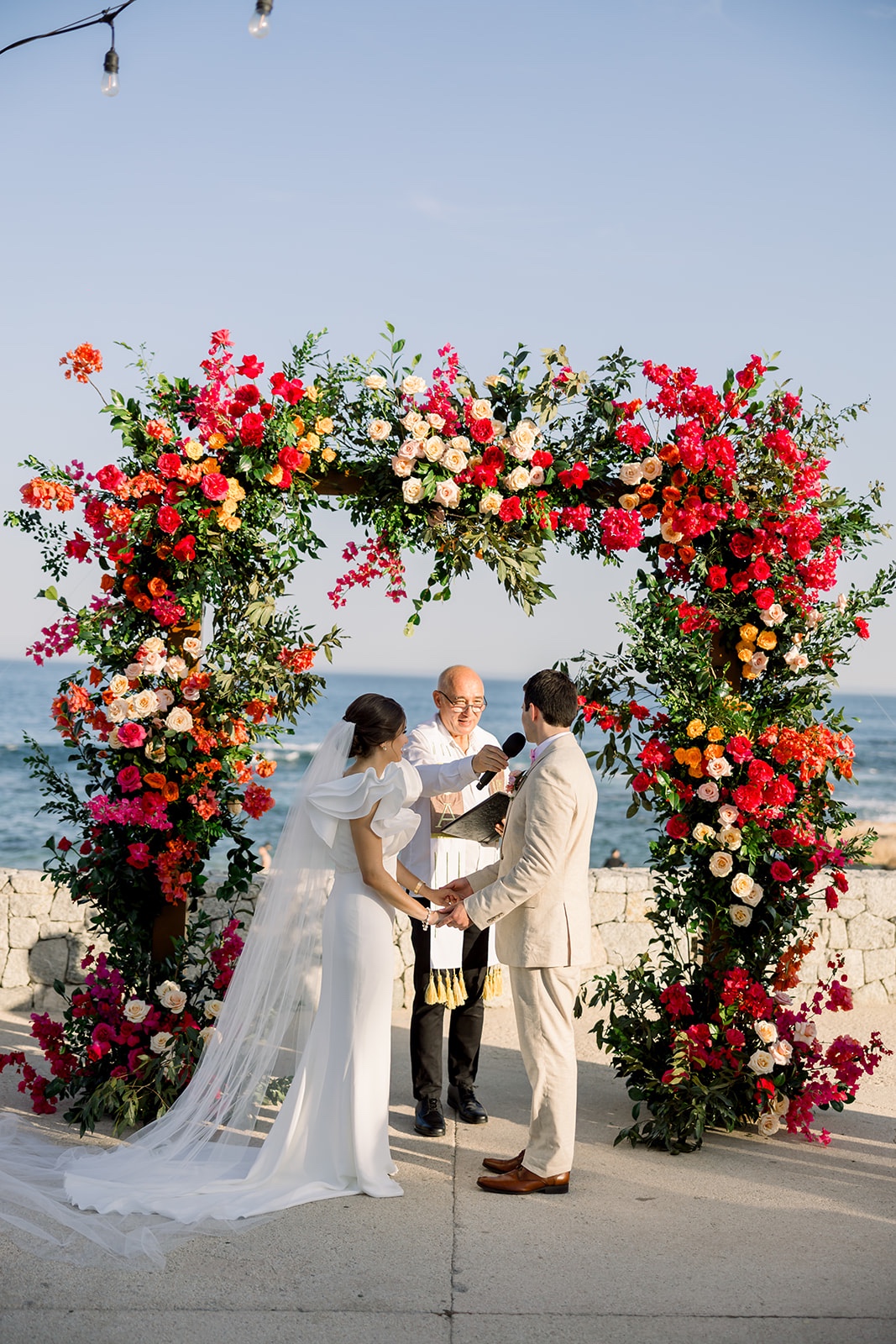 bougainvillea floral chuppah