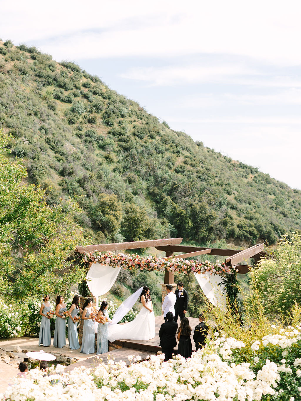 cliffside wedding ceremony