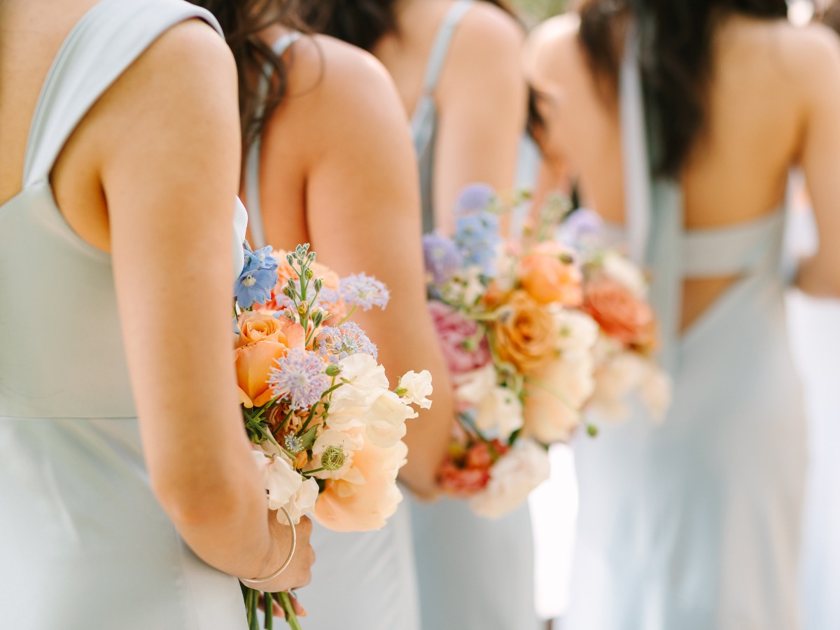 pale blue bridesmaid dresses