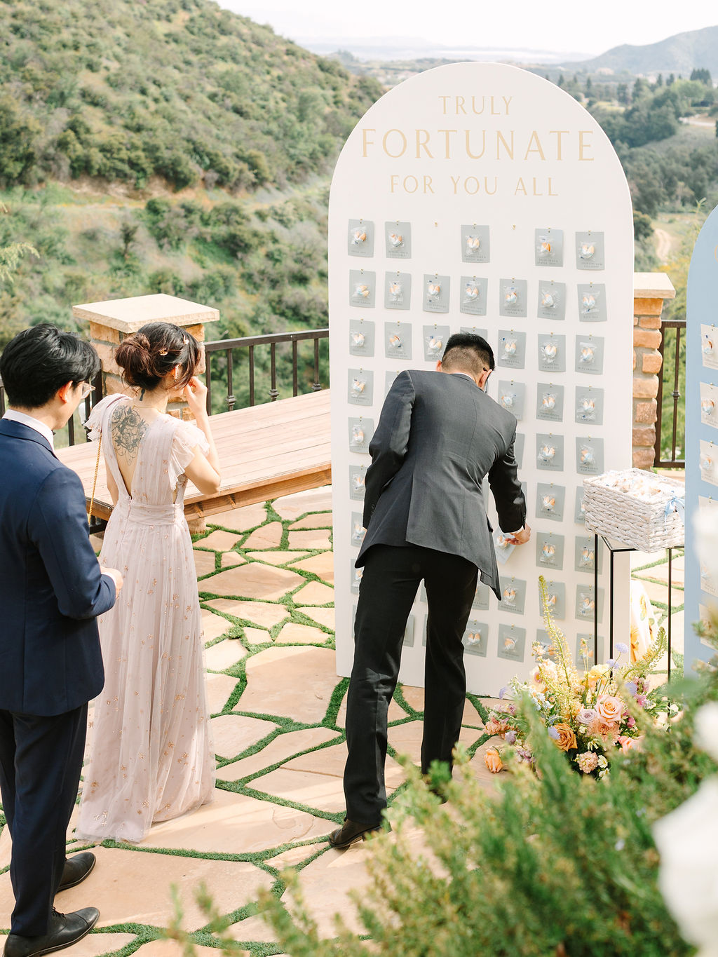 custom fortune cookie seating wall