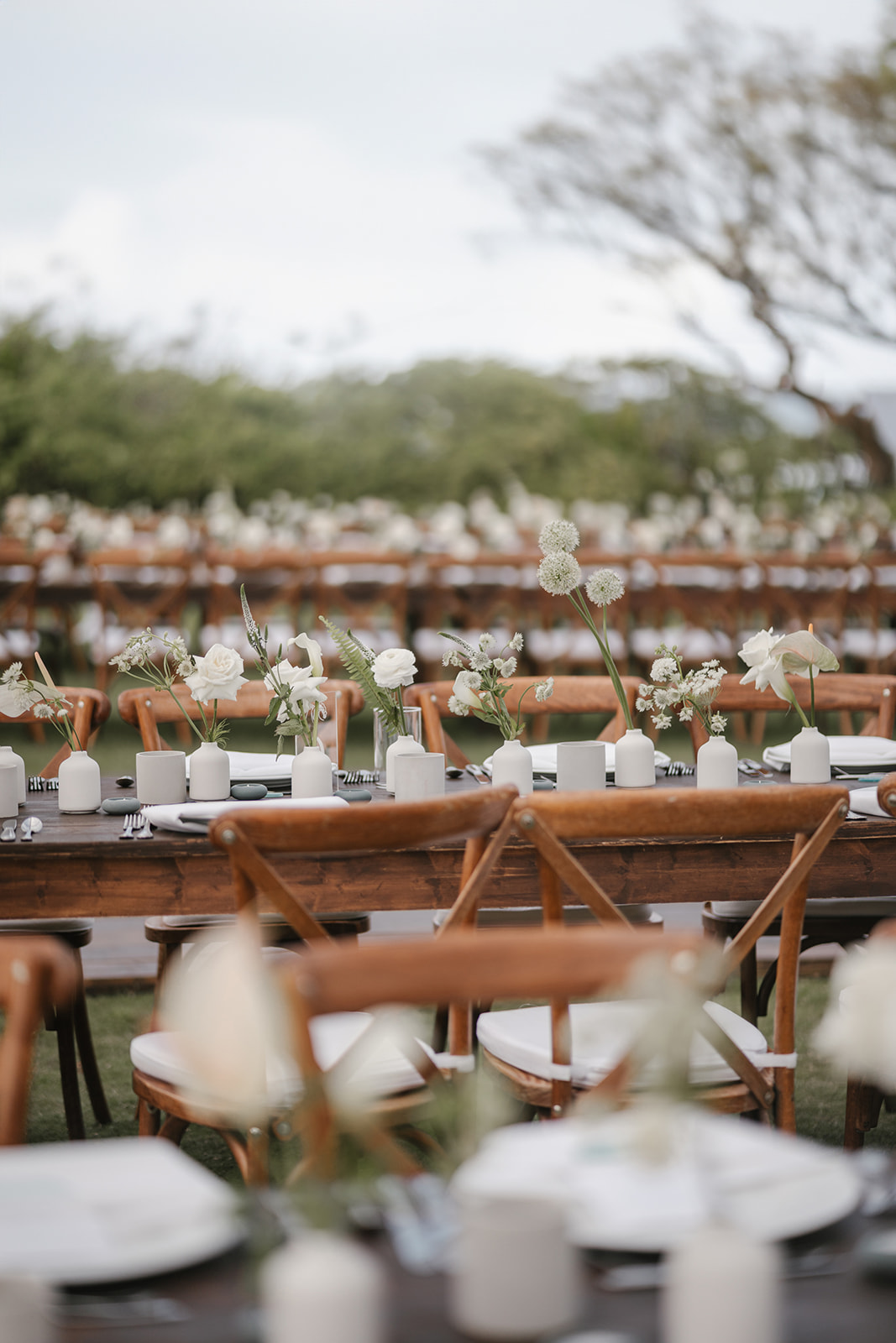 white and brown wedding ideas