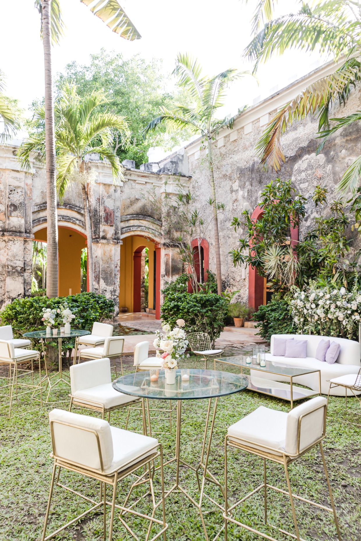 historic wedding venue in mexico Hacienda Sac Chich