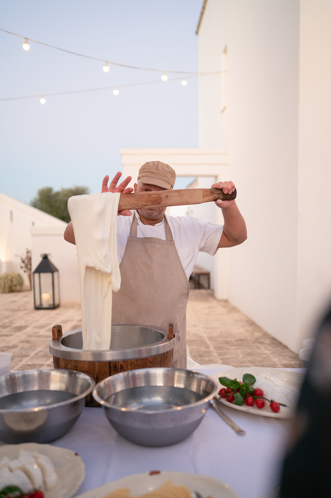 hand pulled mozzerella