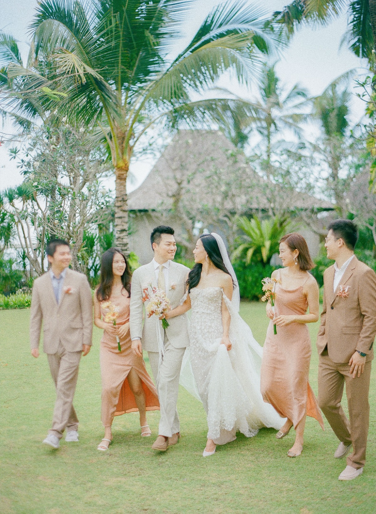 peach bridesmaid dresses