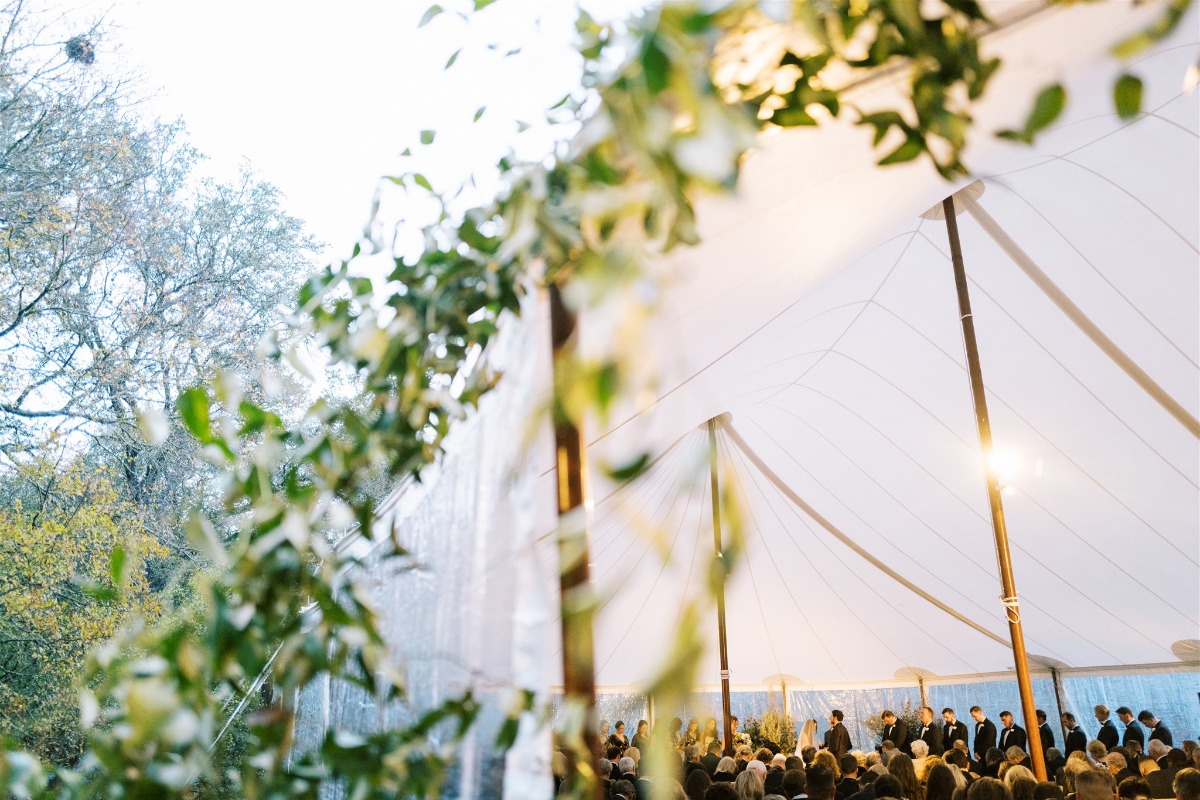 a rain tent plan b for wedding ceremony