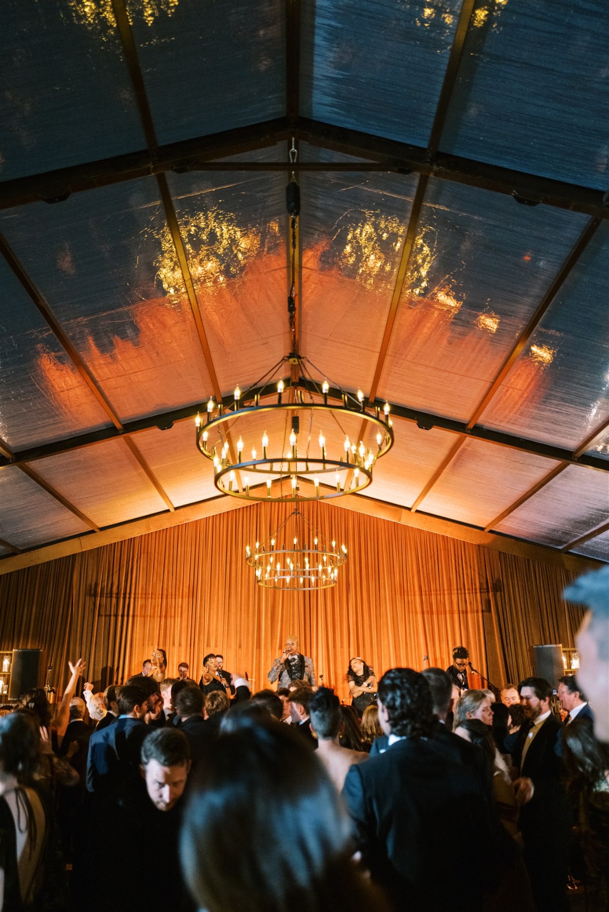 greenhouse wedding reception