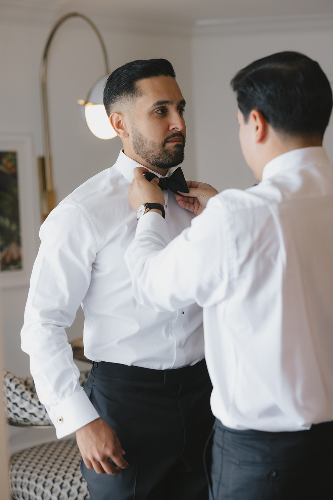 groom getting ready