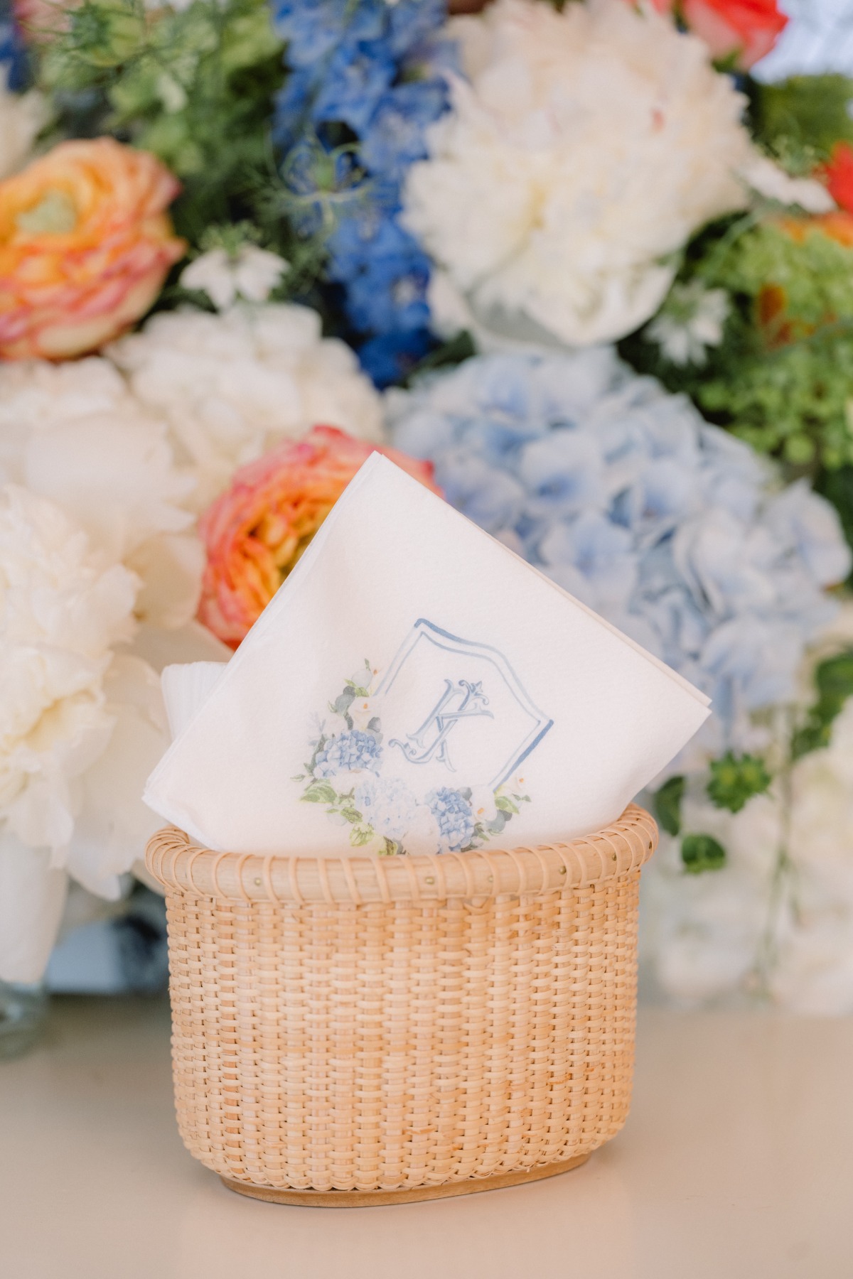 monogrammed cocktail napkins